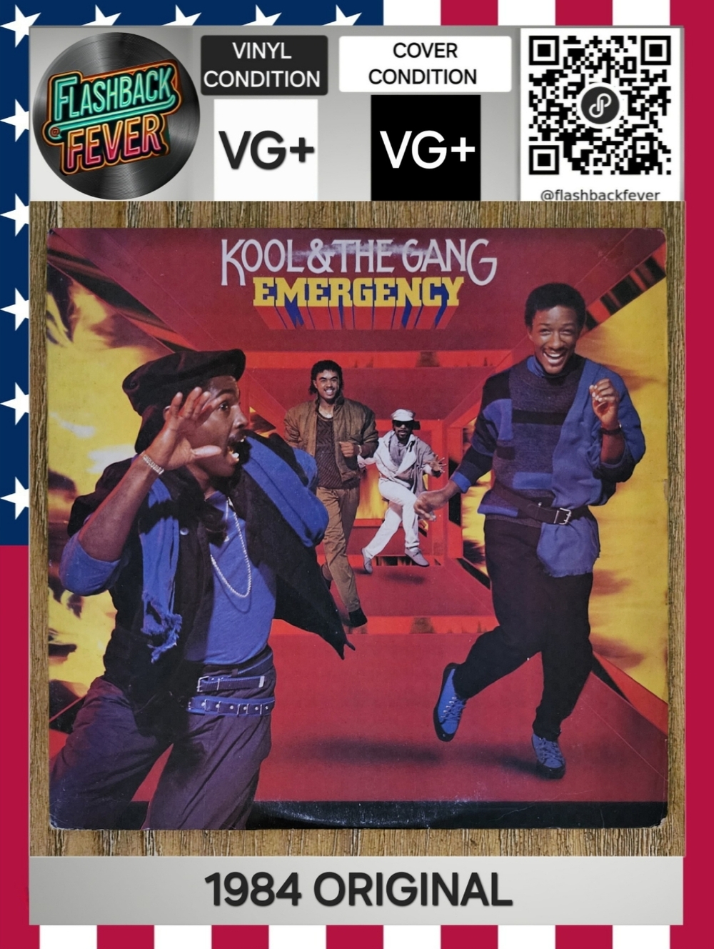 KOOL AND THE GANG•Emergency•1984 US (#822 943-1 M-1)•53 - Hauppauge Pressing